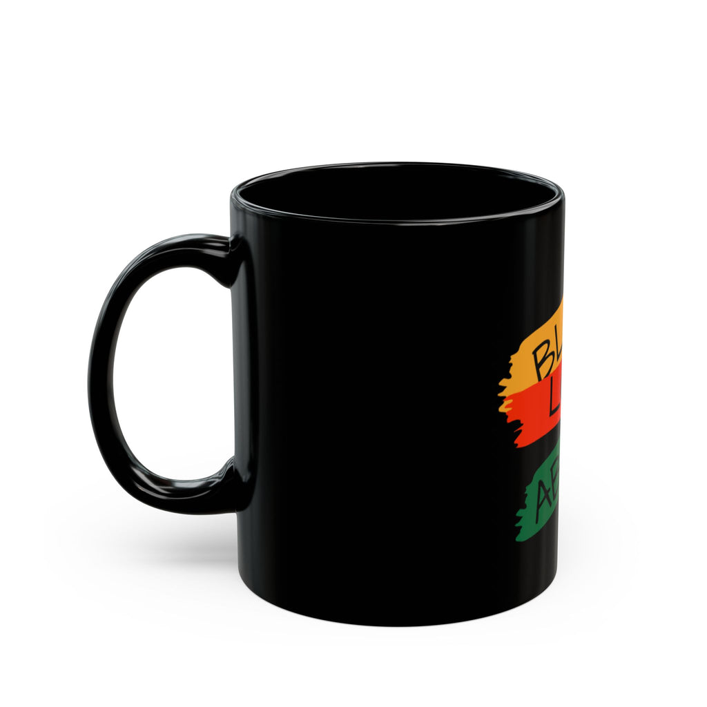 Black Mug — "Black Love Abroad" Pan-African Pride Coffee Cup (11oz & 15oz)